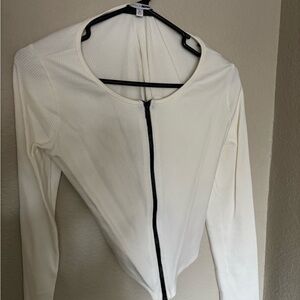 White Long Sleeve Top